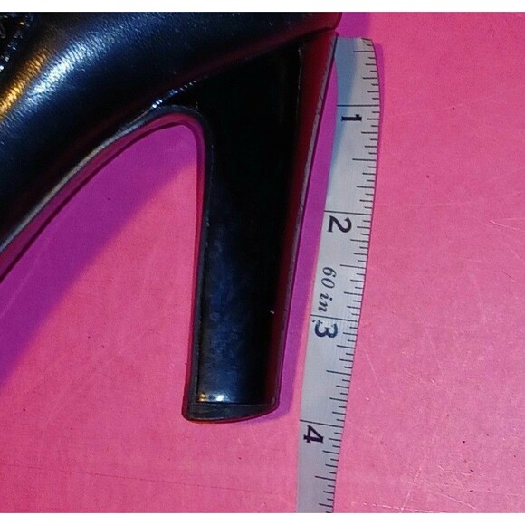 Ralph Lauren Black Patent Leather Size 6 Mary Jane Heels 4" Preppy Coquette - Picture 7 of 7